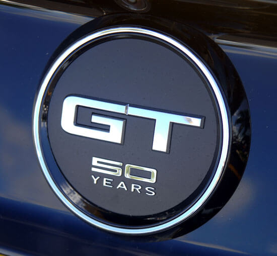 2015 Mustang rear GT 50 year logo