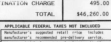 Dealer prep fee