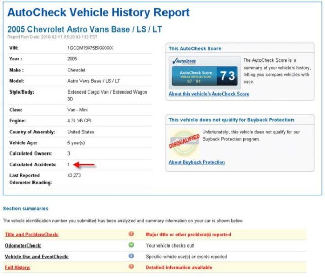 AutoCheck sample 1