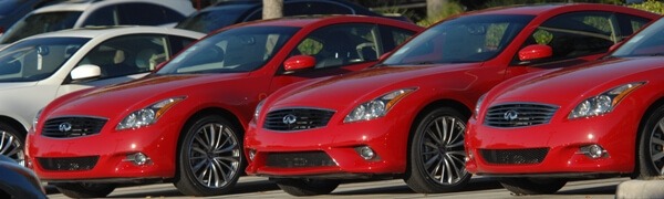 cars on dealer lot