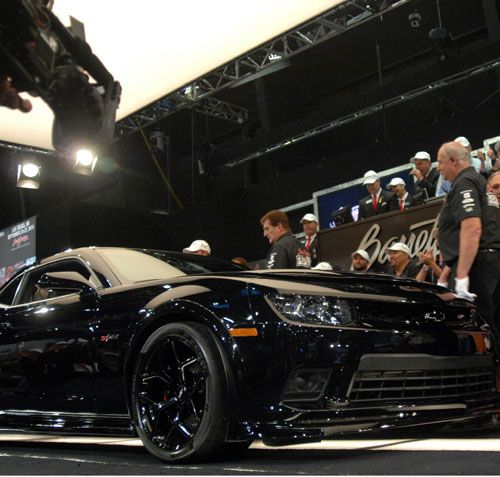 Close up First 2015 Camaro Z28 at Barrett-Jackson