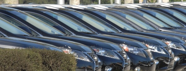 cars on dealer lot