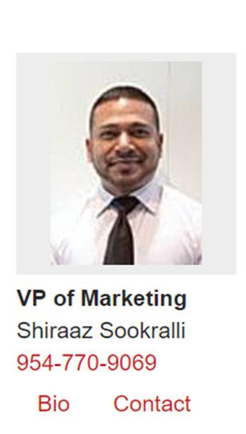 Salesman Shiraaz Sookralli Credit: Archive.org screen shot Champion Porsche web site August 15, 2018