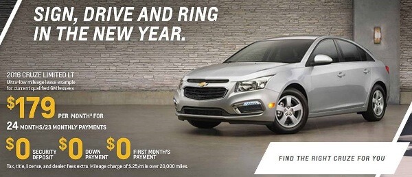 chevy cruze lease ad