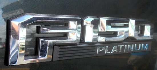 2015 f-150 platinum plate on tailgate