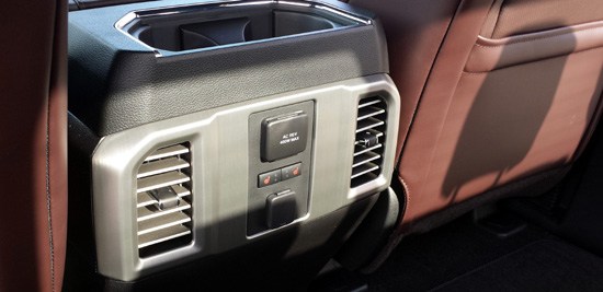 2015 f-150 rear seat console