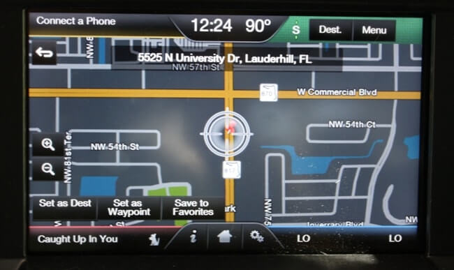 built in vehicle navigation system