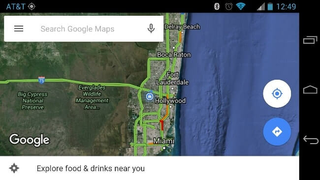 android map app screenshot