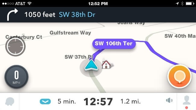 waze app screenshot