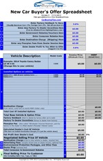 Offer Spreadsheet.