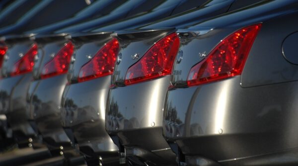 cars on dealership lot