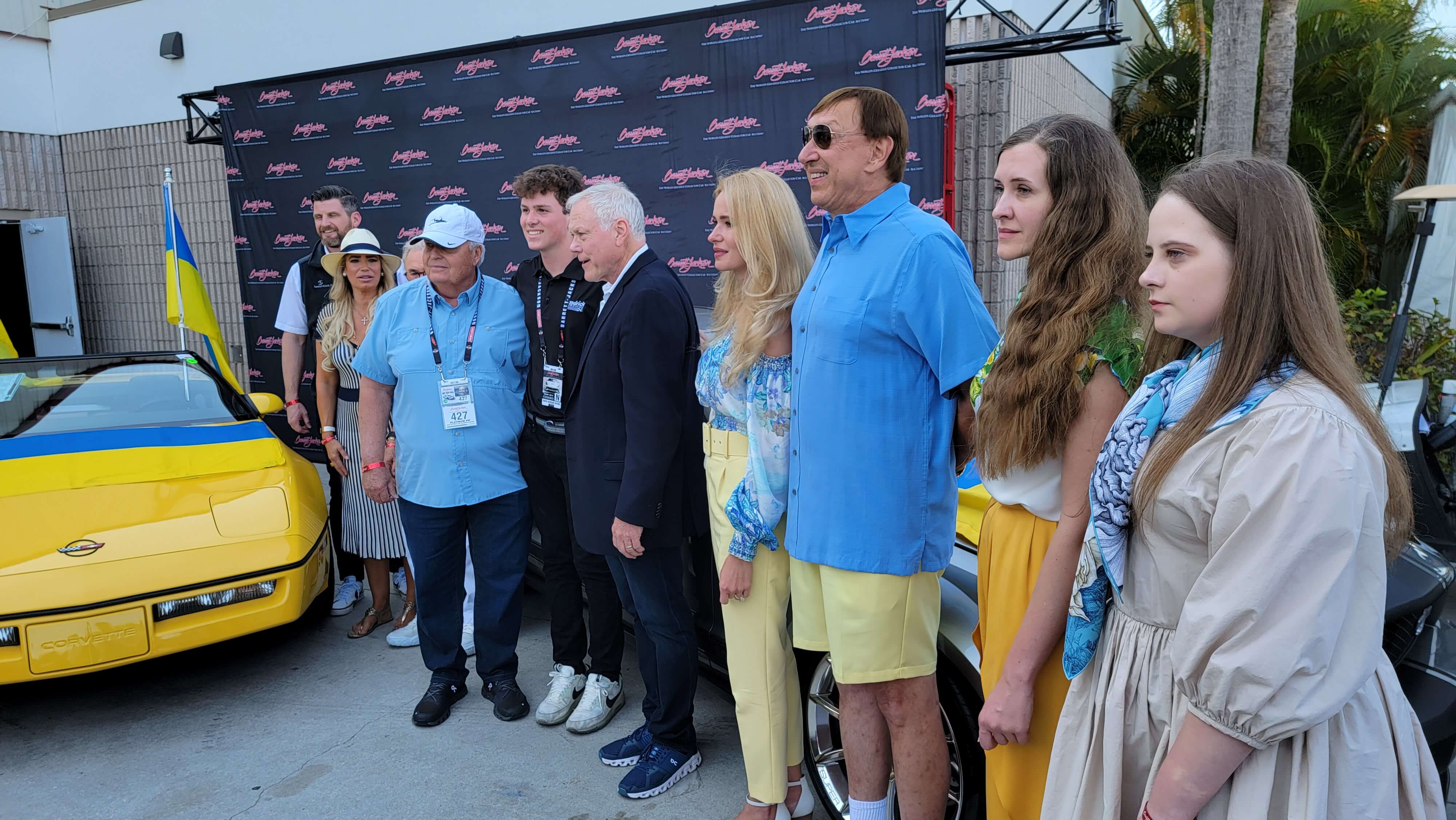 Mark and Tetiana Pieloch and Family at the Barrett-Jackson Ukraine Charity Auction