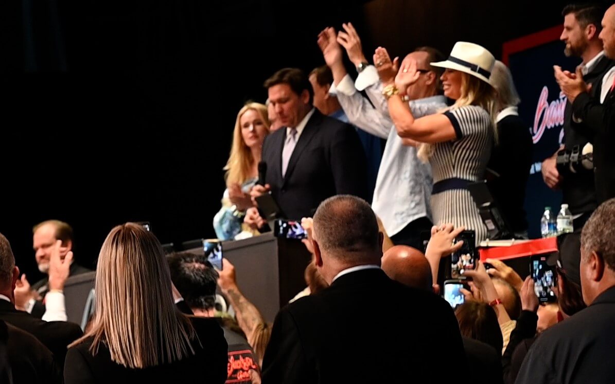 Florida Governor Ron DeSantis at the Barrett-Jackson Ukraine Charity Auction