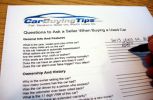 used car checklist